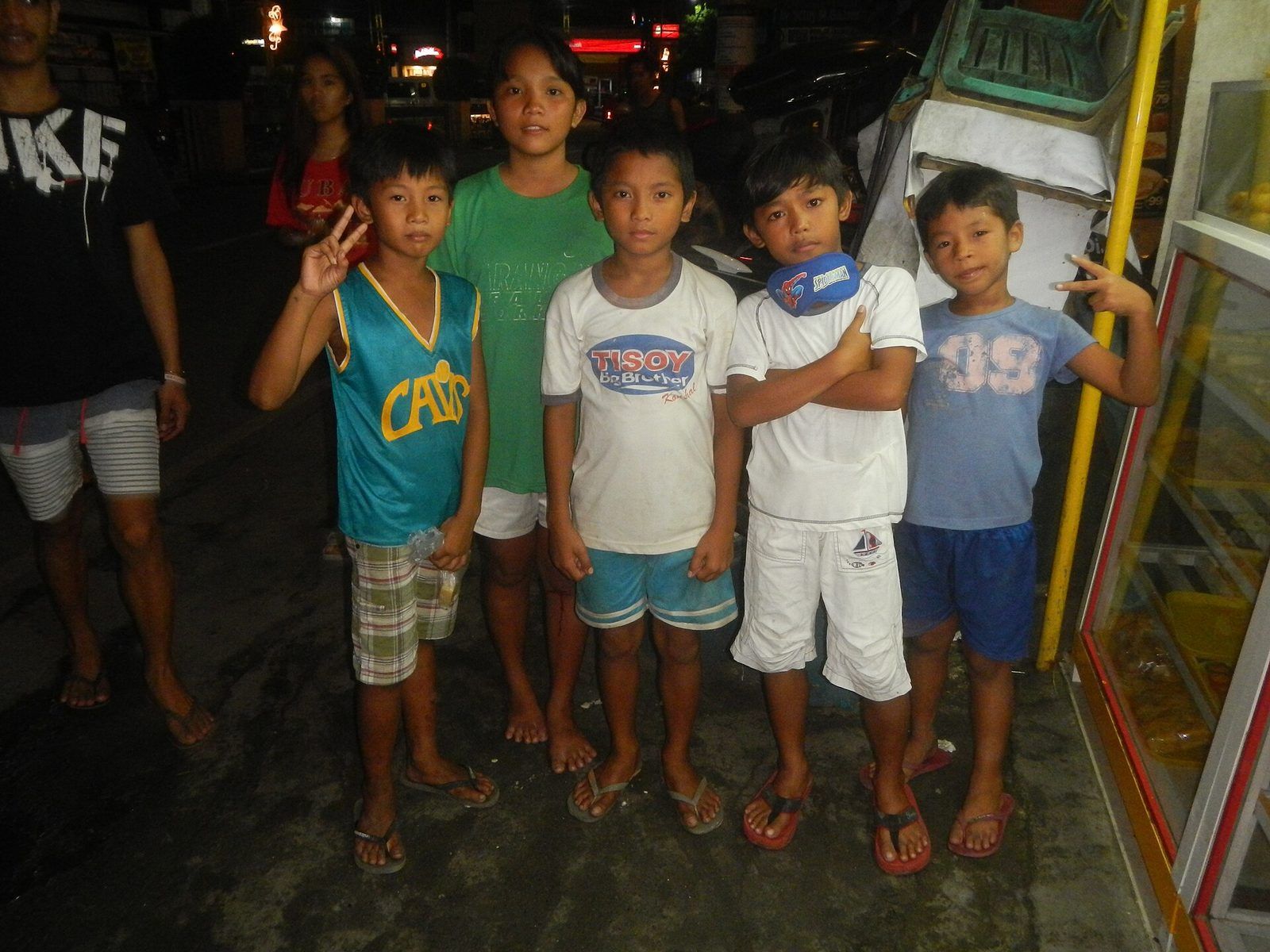 Children at dusk